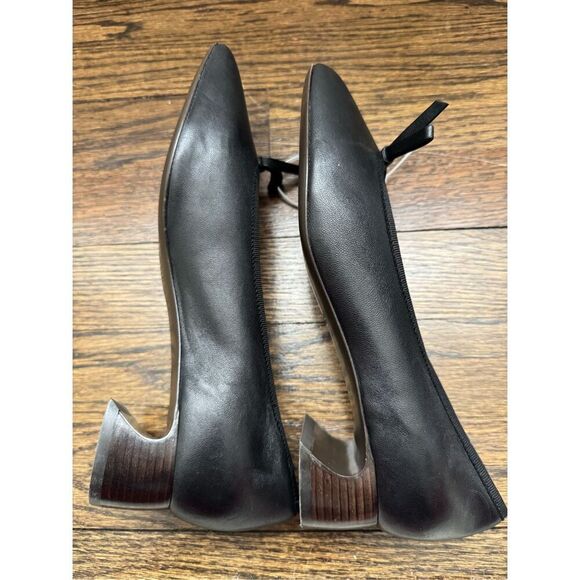 3.1 Phillip Lim ID Soft Black Leather Ballerina Pumps - Picture 11 of 15